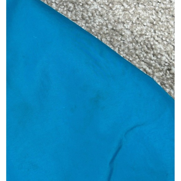 Vintage Columbia Jacket Womens Medium Teal Blue Full Zip Fleece Lined 90s - Picture 5 of 12